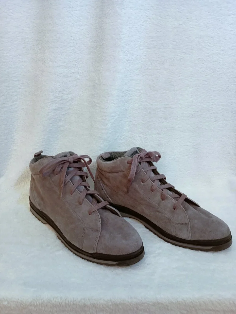 NWOB Vintage BOKS Reebok Gray Suede Ankle Sneakers Boots Women's Size 10 Grey